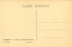 CPA Cormatin Le Chateau Chambre gothique