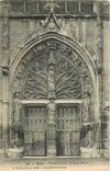 CPA Reims Portail lateral de Saint Remi 