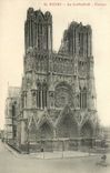 CPA Reims La Cathedrale Facade 