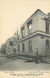 CPA Campagne de 1914 Bombardement de Reims Rue Legendre et Rue Courmeaux Militaria