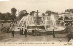 CPA Nancy La Fontaine de la Place Carnot et monument Sadi Carnot 