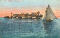 CPA Marseille Le Chateau d'If Bateau