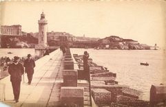 CPA Marseille Phare Sainte Marie et la Jetee 