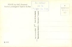 CPA Pointe du Raz Finistere Rochers prolongeante l'eperon du Raz 