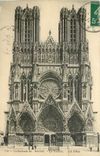 CPA Cathedrale de Reims la Facade 