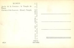 CPA Nimes Jardin de la Fontaine le Temple de Diane