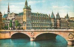 CPA Paris Le Palais de Justice et le Pont au Change 