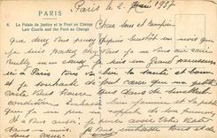 CPA Paris Le Palais de Justice et le Pont au Change 