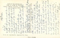 CPA Paris e ses Merveilles Le Palais de Chaillot vu sous la Tour Eiffel 