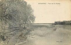 CPA Auxonne Vue sur la Saone 