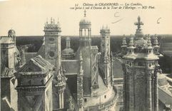 CPA Chateau de Chambord Les Combles vue prise a vol d'Oiseau de la Tour de l'Horloge 