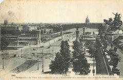 CPA Paris Perspective du Pont Alexandre III et de l'Esplanade des Invalides vue prise du Grand Palai