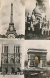 CPA Paris et ses Merveilles la Tour Eiffel 1887 1889 la Basilique du Sacre Coeur de Montmartre 1876 