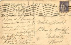 CPA Vues de Paris le Pont des Arts 