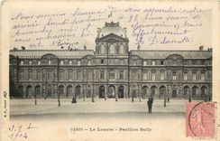 CPA Paris le Louvre Pavillon Sully 