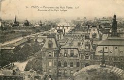 CPA Paris Panorama des Huit Ponts 