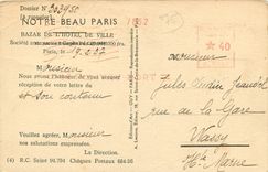 CPA Notre Beau Paris Bazar de l'Hotel de Ville 