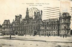 CPA Tout Paris l'Hotel de Ville Facade 