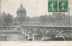 CPA Paris le Pont arts et l'institut 