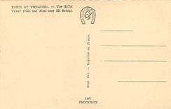 CPA Paris au Crepuscule la tour Eiffel du Pont Alexandre III