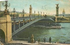 CPA Paris Le pont Alexandre III 