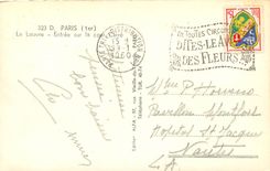 CPA Paris Le Louvre Entree sur la Cour Carre 