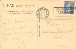 CPA Paris en Flanant Le Palais de Justice et le Pont au Change 