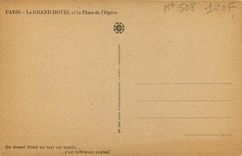 CPA Paris le Grand Hotel et la Place de l'Opera 