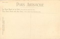 CPA Paris Artistique le Pont Neuf et la Cite vue prise du Pont des Arts 