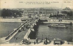 CPA Paris Panorama du Pont et de la Place de la Concorde vue prise de la Chambre des Deputes 