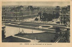 CPA Paris le Carrousel et le Louvre 