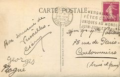 CPA Versailles Parterre d'Eau bassin du Midi le Rhone Tuby 