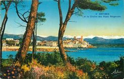 CPA Antibes et la Chaine des Alpes Neigeuses 
