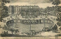 CPA Veue et perspective du Chateau de St Cloud du cote de l'Escalier 