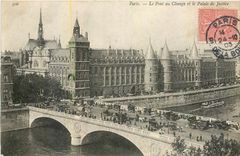 CPA Paris le Pont au Change et le Palais de Justice 