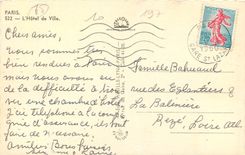 CPA Paris L'Hotel de Ville 