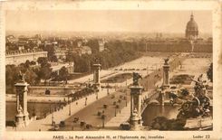 CPA Peris Le Pont Alexandre III et l'Esplanade des Invalides 