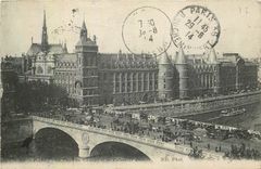 CPA Paris Le Pont du Change et le Palais de Justice 