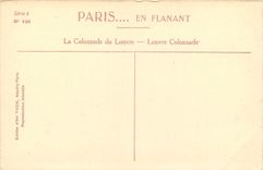 CPA Paris en flanant La Colonnade du Louvre 