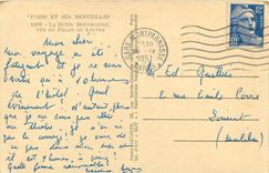 CPA Paris et ses merveilles la butte Montmartre vue du Palais du Louvre 