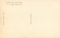 CPA Hotel des Invalides l'eglise Saint Louis 
