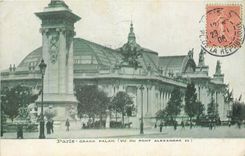 CPA Paris Grand Palais vu du Pont Alexandre III 