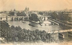 CPA Paris Panorama de la Cite vue prise du Louvre 