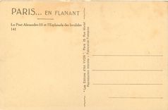 CPA Paris en Flanant le pont Alexandre III er l'Esplanade des Invalides 