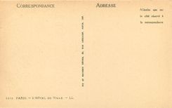 CPA Paris l'Hotel de Ville 