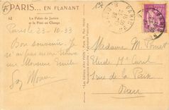 CPA Paris en flanant le palais de Justice et le Pont au Change 