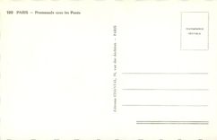 CPA Paris Promenade sous les Ponts Notre Dame