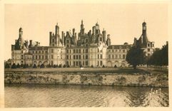CPA Chateaux de la Loire Chambord Loir et Cher Facade Nord 
