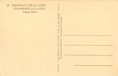 CPA Chateaux de la Loire Chambord Loir et Cher Facade Nord 
