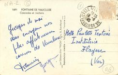 CPA Fontaine de Vaucluse Cascades et rochers